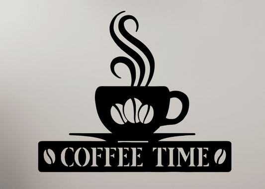 Coffee Sign - Wood & Metal By Dao