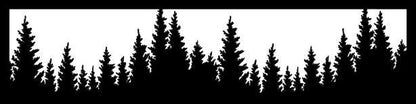Decorative Metal Panel Insert. Decorative Fence Topper Insert. Tree Line Metal Panel. Tree Line Fence Topper. - Wood & Metal By Dao