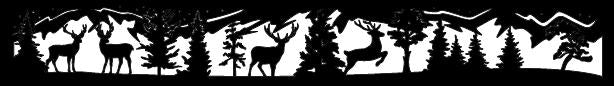 Decorative Rustic Metal Panel, Metal Panel Insert, Fence Topper Insert. Wildlife Scenery Metal Panel. - Wood & Metal By Dao