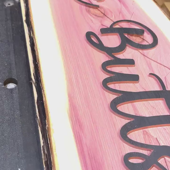 Custom Carved Sign, Custom Logo Sign, Personalized Sign, Wedding Gift, Housewarming Gift, Outdoor Sign, Backyard Sign, Pool Sign