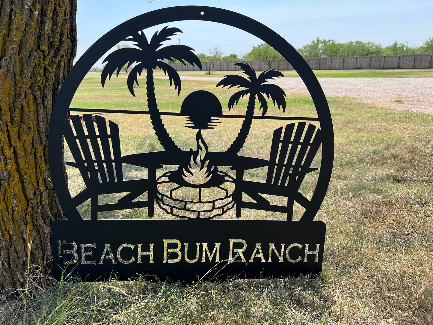 Personalized Metal Sign, Custom Metal Art, Beach Campfire Metal Sign, Metal Wall Art, Housewarming Gift